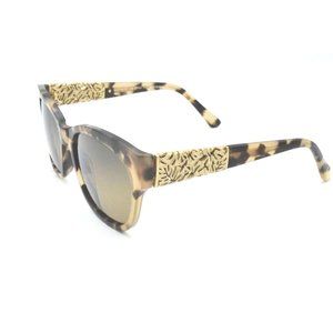 Maui Jim Monstera Mj 747-21B Honey Havana W with 24K Gold / Maui Rose Po…